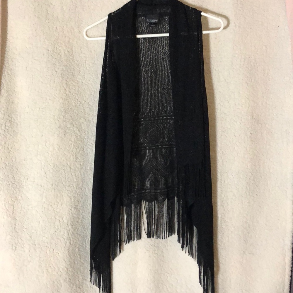 Pretty black see-through cardigan